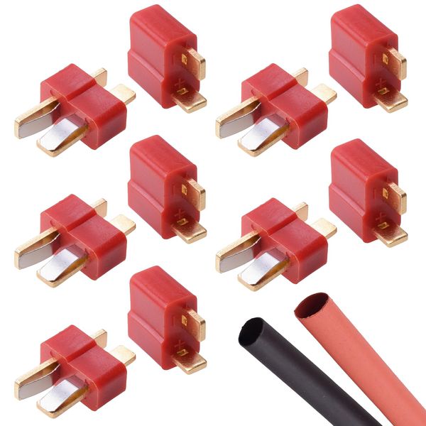 5 x PAIRS Deans T Plug Gold RC Connectors