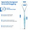 Dr. Nick’s White & Healthy Tongue Scraper (3 pack), Dentist Designed to Cure Bad Breath, Easy to Use Plastic Tounge Scraper Cleaner Maintains Oral Care for Adults (Green Blue & White)