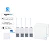 2x Wireless Wall Light Switch +4x WIFI Remote Control Receiver Google Home Kit