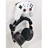 Google Stadia Controller Wall Bracket Wall Mount With Headphone Hanger Holder (Black)