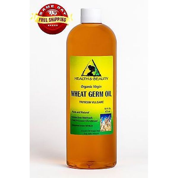 WHEAT GERM OIL UNREFINED ORGANIC by H&B Oils Center COLD PRESSED PURE 48 OZ