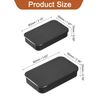 sourcing map 24 Pcs Metal Tin Box Container, Slide Top Tin Containers Empty Rectangular Storage Box Portable Mini Tin Case for Candy Cosmetic Crafts, Black