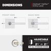 Kwikset Halifax Keyed Entry Door Lever Featuring SmartKey Security in Polished Chrome