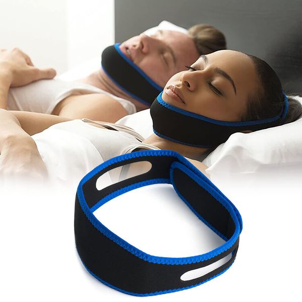 Anti Snoring Chin Strap Breathable and Adjustable Stop Snoring Devices Natural Snoring Solution Chin Strap for Mouth Breathers, Anti Snore Devices Stop Snoring Chin Strap for Men Women