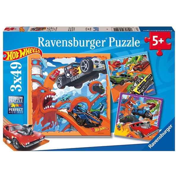 Ravensburger 5722 2D Hot Wheels Puzzle, Multi-Coloured