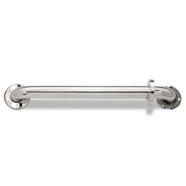 Keeney 1-1/4 in. Straight Polished Stainless Steel Grab Bar, Polished Stainless