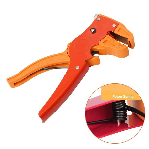 Insulated Wire Stripper, Adjustable Cable Stripping Tool, Professional Wire Cutter for Industrial and Home Automotive Electrical Repair