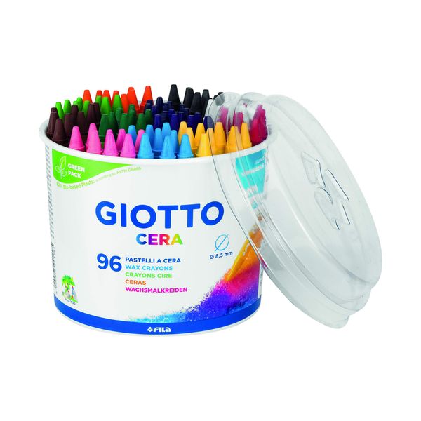 Giotto Cera Box of Crayons [Set of 96 in Various Colours]