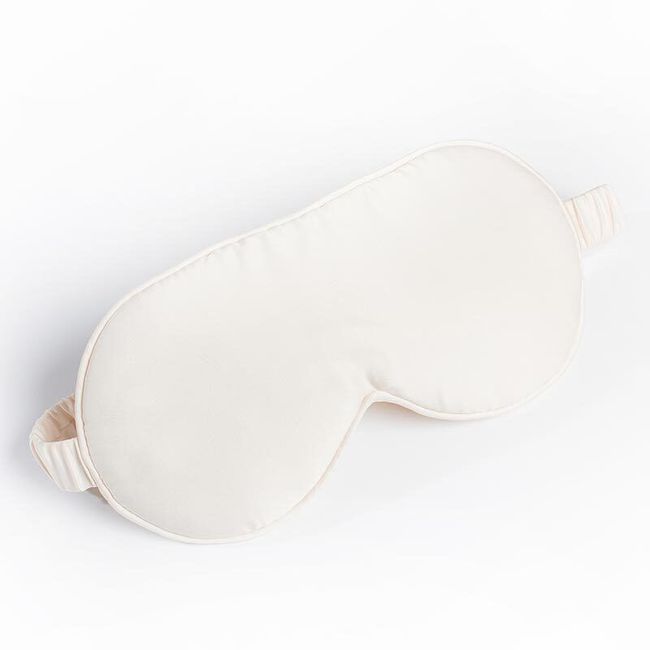 Silk Satin Sleep Mask Night Cover Eye Masks One Size Fits Most Ivory Pack of 3