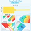 PATIKIL Reusable Plastic Tags, 50pcs Waterproof Shipping Labels, Yellow