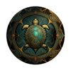 Sea Turtle on a Tarot Card, Sea Turtle PopSockets Swappable PopGrip