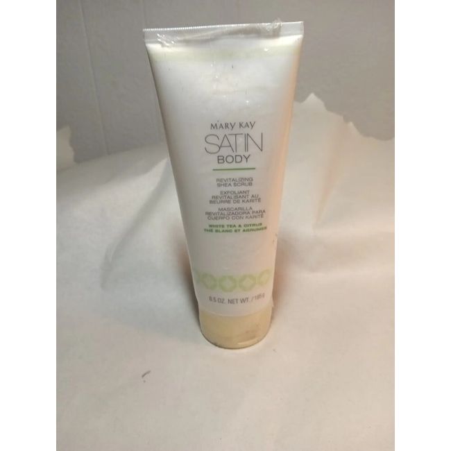 MARY KAY SATIN BODY~REVITALIZING SHEA SCRUB~FRESH WATERLILY~FULL SIZE!