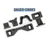 Traxxas 3731 Latch Body Mount / Spacers / Brackets Clipless Rustler 2wd TRA1