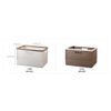 Inplus DIY Home & Kitchen Organization Basket (Brown Large)