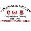 CafePress 317Th Engineer, Camp Eschborn Oval Car Bumper Sticker