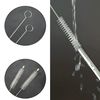 Glamified, Needs 4 x Reusable Colourful Drinking Bent Metal Straw (Silver (Straight))