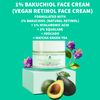 Nature Spell Natural Retinol Cream for Face 100ml – Reduces Appearance of Fine Lines – (Bakuchiol + Hyaluronic Acid) - Anti Wrinkle Face Cream – 100% Vegan Suitable for all Skin Types - Made in the UK