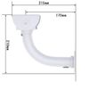 Ulyris Surveillance Security Camera Housing Bracket Mounting Bracket Angle Adjustable Length 21cm 180 Degree Rotatable Hardware Silver Camera Projector/Camera/CCTV/DVR Mount .Rotatable Wall Mount