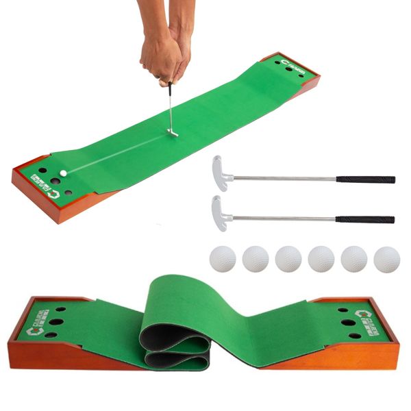 Golf Desktop Tabletop Putting Game Fun Office Desk Golf Christmas stocking stuffers, Golf Gift for Dad Husband Boyfriend Coworkers Executive Man Golfers Table Desk Top Golf Game for Adults Teens