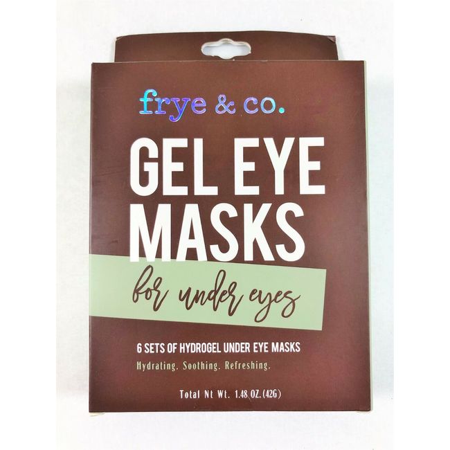 Frye & Co. Gel  Under Eye Masks - 6 Sets