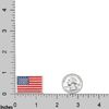 American Flag Patches (10-Pack) USA Flag Embroidered Iron-on Patch