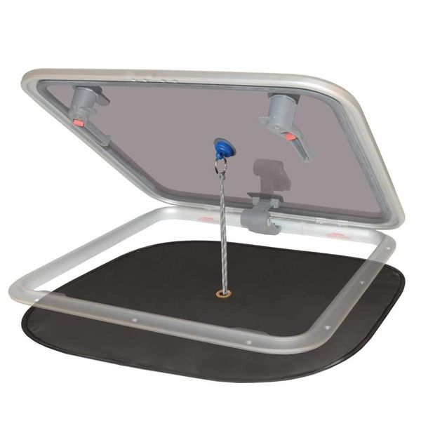 Waterline Design Mosquito NET/Bug Screen for Boats Setup from The Inside with Magnet or Suction Cup. for a Bug Free Environment. for All Brands of Regular hatches (#1410) hatch is not icluded.