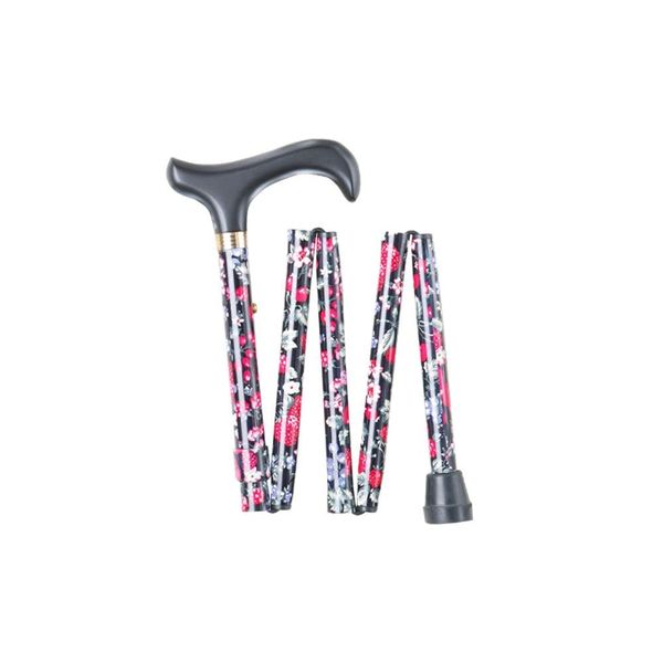 Fruit Pattern Extra Short Folding Walking Stick