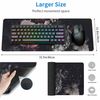 Woutay Mousepad,Pink Flowers,Cool Desk Pad for Keyboard and Mouse