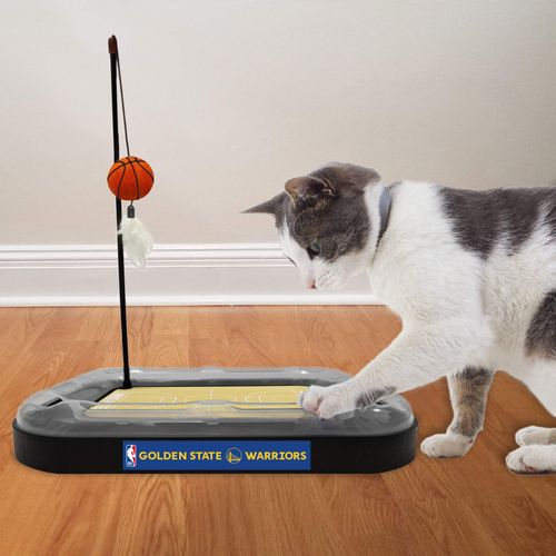 Pets First Golden State Warriors Basketball Cat Scratcher Toy