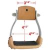 AJ Tack Aluminum Barrel Racing Stirrups
