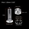 sourcing map M8 x 30mm Plastic Phillips Machine Screws with Nuts and Flat Washers, PC Flat Head Machine Bolts Transparent 20 Sets