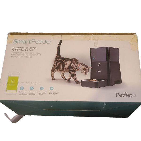 PETNET iO SMARTFEEDER AUTOMATIC PET FEEDER CATS & DOGS IPHONE & ANDROID CONTROL