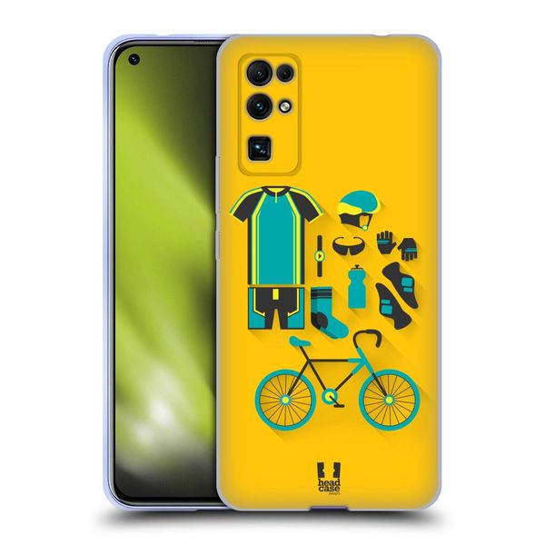 Head Case Designs Cycling Starter Pack Soft Gel Case Compatible With Honor 30 5G