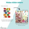 Stickerscape Easter Window Stickers (Happy Easter - Reversed) | Easter Window Decal, Spring Window Decor, Spring Window Stickers | Easy to Apply, Cleanly Removable and Repositionable