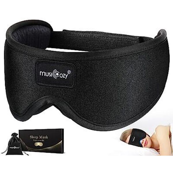 Sleep Mask, Eye Mask for Sleeping, Breathable Sleeping mask for Starry Black