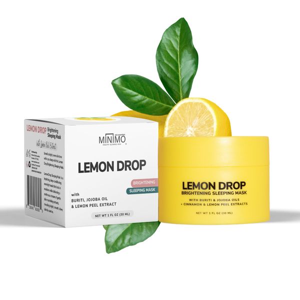 Minimo Lemon Drop Sleeping Mask Overnight Cream (1 oz) Travel Size