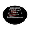 Funny Rowing my ideal day PopSockets Adhesive PopGrip