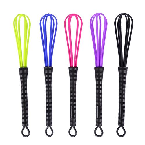 5PCS Barber Shop Professional Hairdresser Hair Styling Dye Mixer Tools (Rose Red/Green/Blue/Black/Purple)