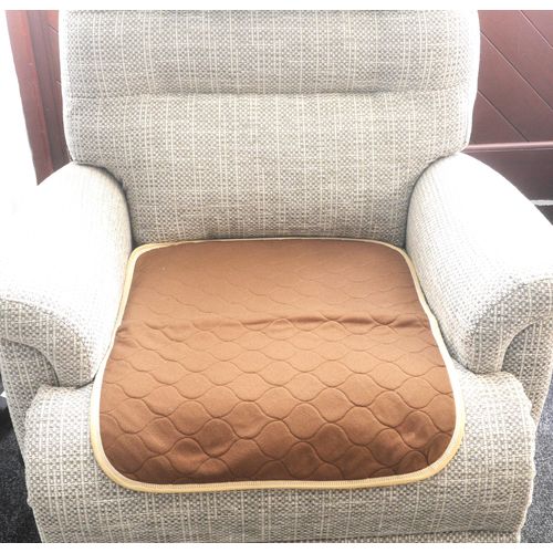 1 of Brown Washable Wheelchair Seat Armchair Incontinence pad Sheet