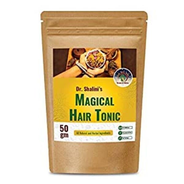 Brown & White Magical Hair(TONIC) for ALL TYPES of Hairs - 50 gm PACK OF 5