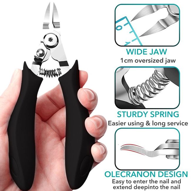 1pcs Large Curved Nail Clipper Wire Drawing Nail Clipper Large