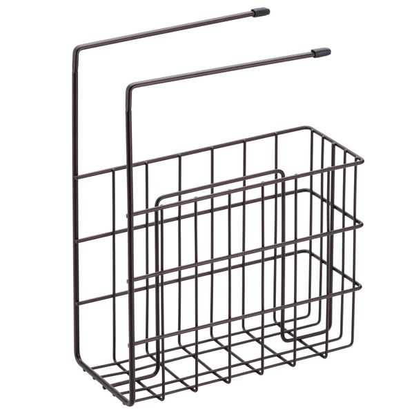 Wahei Freiz COM-9675 Magazine Rack, Table Mount, Black, 10.9 x 4.9 x 13.7 inches (27.6 x 12.5 x 34.9 cm)