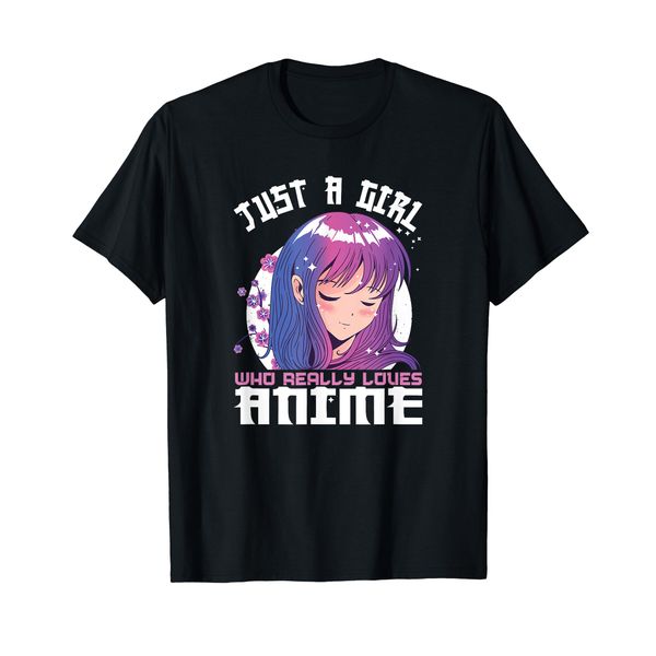 Anime Gifts for Teen Girls Just A Girl Who Loves Anime T-Shirt