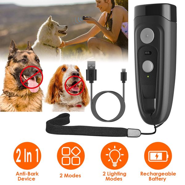 Anti Barking Device Rechargeable Ultrasonic Dog Training-Bark Control Device US