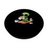 Alien Eating Fried Egg on Toast PopSockets Standard PopGrip