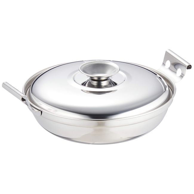 Pearl Metal Petite Cook Stainless Steel Chili Paint Finish Pot, 6.7 inches (17 cm), Made in Japan, Silver HB-2464