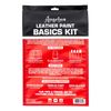 Angelus Leather Paint Kit- Basics Starter Kit Includes 5 Paints, Prep, & 5 Piece Paint Brush Set