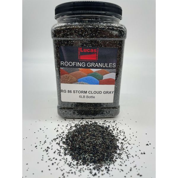 RG 86 Storm Cloud Grey Roof Granules repair touch up for Composition Shingle