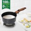 8 PCS Cookware Set Nonstick Granite Coated Pots and Pans Set w/ Removable Handle