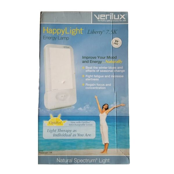 Verilux Happy Light Energy Lamp Liberty 7.5K Mood Therapy VT15 New In Box